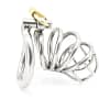 Stainless Steel Male Penis Chastity Device Belt Super Cage Ring Lock Metal Cb6000s - SMCock