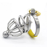 Stainless Steel Male Chastity Device with Catheter New - SMCock