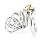 Stainless Steel Male Penis Chastity Device Belt Super Cage Ring Lock Metal Cb6000s - SMCock