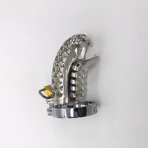 Snake Shape 304 Stainless Steel Male Chastity Device - SMCock